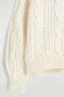 Джемпер жіночий COS cable-knit wool-cashmere jumper 1304888001 M Кремовий - изображение 7