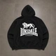 Зіп-худи Lonsdale демисезонное с капюшоном черное XL XXL (ZPLNS001) - изображение 3