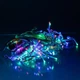Уличная гирлянда Бахрома 12 м 200 LED Мультиколор белый провод гирлянда штора на улицу на дом - изображение 2