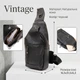 Сумка крос боді Vintage 20403 Чорна - зображення 3