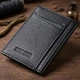 Мужской кошелек для карточек из натуральной кожи ST Leather 23091 Черный - изображение 4