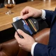 Портмоне вертикальне чоловіче шкіряне з монетницею SHVIGEL 16221 Чорне - зображення 2