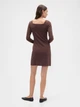 Платье короткое осеннее женское GAP 607763317 2XL Коричневое (1161694266) - изображение 2