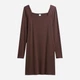 Платье короткое осеннее женское GAP 607763317 2XL Коричневое (1161694266) - изображение 6