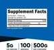 Креатин Nutricost Creatine Monohydrate Micronized Unflavored 500 г Без вкуса, США (креатин моногидрат микронизированный) - изображение 4