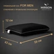 Подушка ортопедична (стружка Memory) №4096 Delicate satin 0055 Black Pearl MEN 59*43*12 см 590*430*120 Classic - зображення 1