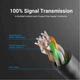 Патч-корд 1м, UTP cat 6A RJ-45 slim black Vention (IBIBF) - зображення 3