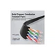 Патч-корд 3м, UTP cat 6 RJ-45 flat black Vention (IBJBI) - зображення 2
