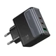 Зарядний пристрій Hoco USB/2xType-C PD 70W Black (CS75A) - зображення 2