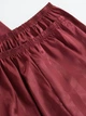 Женская пижама атласная бордового цвета (набор 3 в 1) XL 0000948 - изображение 5