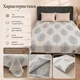 Муслиновый плед-покрывало Mallory Home 3-слойный двусторонний 210×250 см серый/бежевый листья - изображение 2