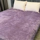 Плед покрывало Соты микрофибра 200x220 см фиолетовый - изображение 8