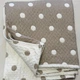 Муслиновый плед-покрывало Mallory Home 3-слойный двусторонний 200×230 см бежевый горошек - изображение 8