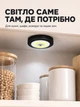 Светильник светодиодный на батарейках с пультом управления лампа настенная LED набор 3ШТ BRS Черный - изображение 5