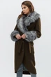 Пальто жіноче зимове з хутром X-Woyz LS-8758-1 58315 XS хакі - зображення 1