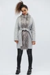 Пальто жіноче з хутром X-Woyz LS-8765-4 58316 L сірий - изображение 3