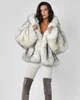Шуба з еко хутра жіноча X-Woyz LS-8958-36 57176 ONE SIZE молочний - зображення 1