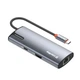 Порт-реплікатор ColorWay Docking Station USB-C 6-в-1 Type C PD 100W/USB3.0х3/HDMI 4К/RJ45 (CW-HUB02) - зображення 1