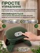 Акумуляторний 3D масажер для шиї та плечей з підігрівом та імітацією ручного масажу Зелений - зображення 4