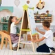 Детский деревянный мольберт 5в1 Lumik Premium 110 см с бумагой 50 м и магнитами 170 шт LMA5PR - изображение 3