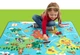 Великий ігровий килимок для дітей Melissa & Doug Мапа світу з 3 дерев'яними транспортами 100×92 см MD5194 - зображення 7