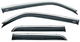 Ветровики на окна с хромом (4 шт, Niken) для Toyota 4Runner 2009-2024 гг - изображение 1