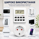 Розумна розетка-таймер RIAS TS-ED01 LCD-дисплей 3600W White (3_08662) - зображення 5