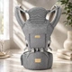 Многопозиционная сумка-переноска Hip Seat слинг со съемным сиденьем Leshu 3 в 1 BC-318 Grey - изображение 2