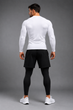Мужской компрессионный термо-лонгслив (White, Premium Fit) М - изображение 4