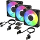 Набор вентиляторов Arctic BioniX P12 A-RGB 120 мм 3-Pack Black (ACFAN00337A) - изображение 1