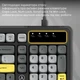 Клавіатура Ajazz AF98 USB UA Black/Grey/Yellow (AF98-BGY) - зображення 10