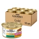 Влажный корм для кошек Purina Gourmet Gold Двойное удовольствие с кроликом и печенью в соусе (12х85г) - изображение 1