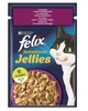 Вологий корм для котів Purina Felix Sensations Jellies з качкою та шпинатом у желе (26х85г) - зображення 2
