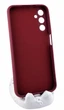 Чохол Silicone Case для Samsung Galaxy A24 / A245 бампер із мікрофіброю бордовий - зображення 2