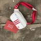Бананка ADIDAS адидас поясная сумка 533 белая - изображение 3