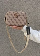 Женская сумка 00832 Guess кросс-боди бежевая - изображение 5