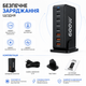 Професійна док-станція 600W GaN Pro: Мережевий адаптер на 8 виходів, швидкий порт Type-C 140W мультизарядна станція (534) - зображення 2