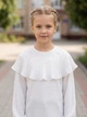 Блуза шкільна 070830 Mevis біла розмір 134 - изображение 1