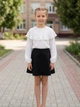 Блуза шкільна 070830 Mevis біла розмір 134 - изображение 2