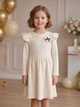 Сукня з довгим рукавом Mevis молочна 070944 Happy Baby розмір 98 - изображение 1