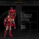 Фігурка Marvel Iron Man, версія з підсвічуванням MK7, іграшкова модель, подарунок на день народження для хлопчиків - зображення 7