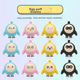 Набор для переодевания Kayou Egg Party Blind Box из резины и картона, игрушка для мальчиков и девочек, подарок на день рождения для ребенка. - изображение 4