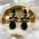 Жіночі сережки "Ануш" 4.3 см jewelry чорні - зображення 4
