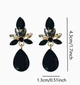 Жіночі сережки "Ануш" 4.3 см jewelry чорні - зображення 5
