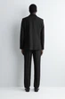 Штани чоловічі COS cummerbund-waist wool regular-fit tapered trousers 1309593001 Eur 52 Чорний - изображение 4