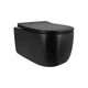 Унитаз подвесной Qtap Taurus Ultra Quiet 515×360×350 мм, Matt Black, с сиденьем Slim Duroplast / Soft-close / Quick Release QTTAU28BLM50504 - изображение 1