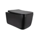 Унитаз подвесной Qtap Gemini Ultra Quiet 485×340×350 мм, Matt Black, с сиденьем Slim Duroplast / Soft-close / Quick Release QTGEM28BLM50505 - изображение 1