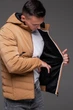 Чоловіча утеплена куртка пісочний 3XL арт.2550 - зображення 2