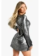 Платье boohoo 40 Серый hzz13173 - изображение 2