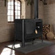 Чугунная печь кухня на дровах Flame Stove Troy Landscape Kuzineli 12 кВт - изображение 2
